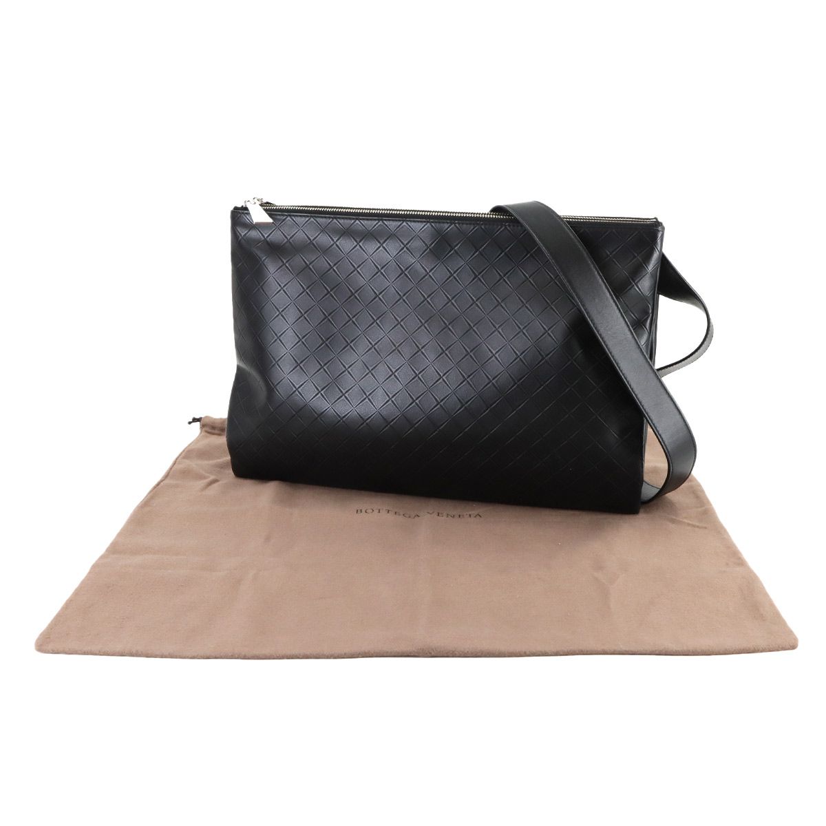 新品同様 ボッテガ ヴェネタ BOTTEGA VENETA トリオ メッセンジャー 