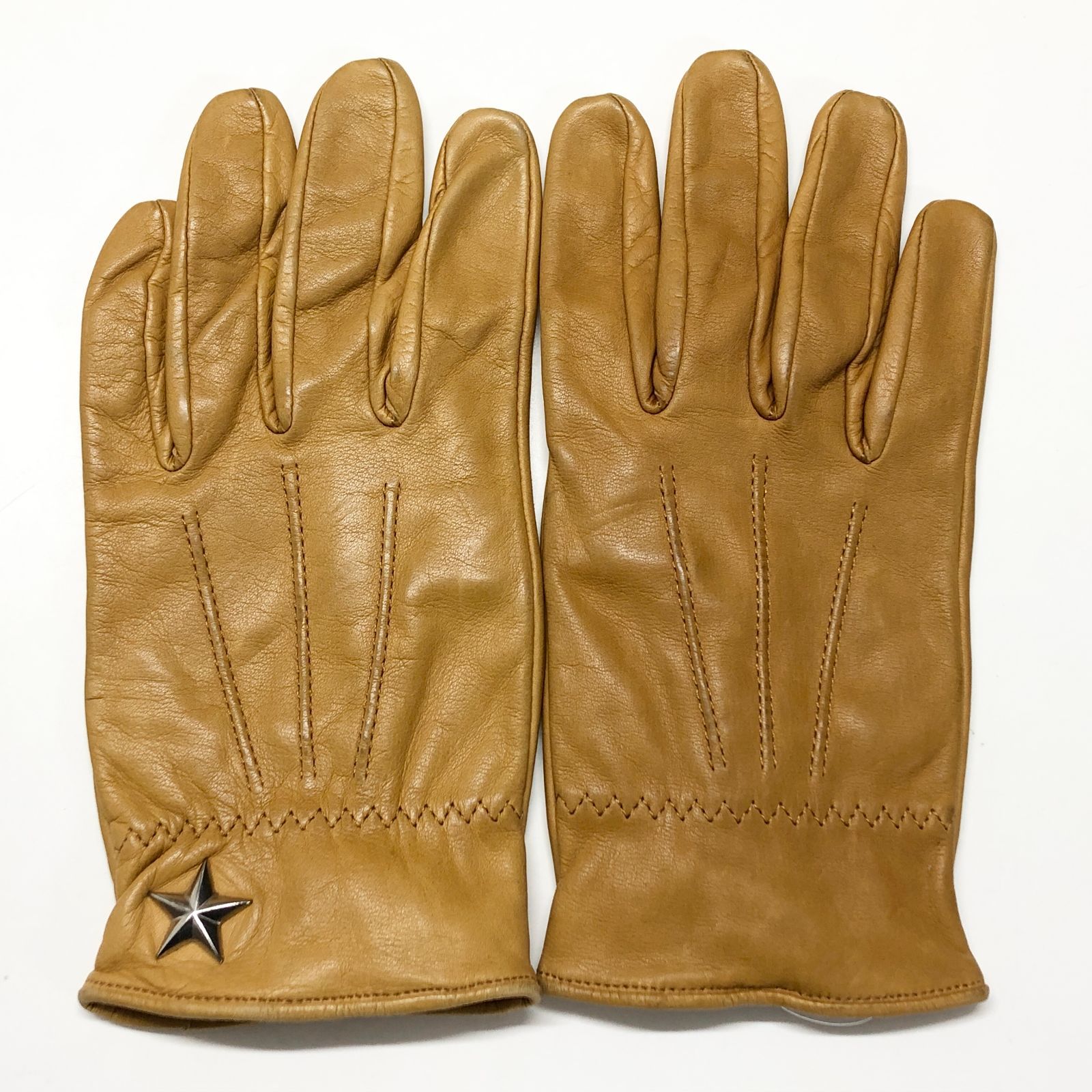 新品未使用 Schott（ショット） ワンスター レザーグローブ L キャメル