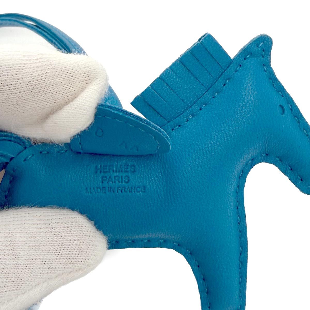 新品同様 エルメス HERMES ソーブルー ロデオ PM バッグチャーム