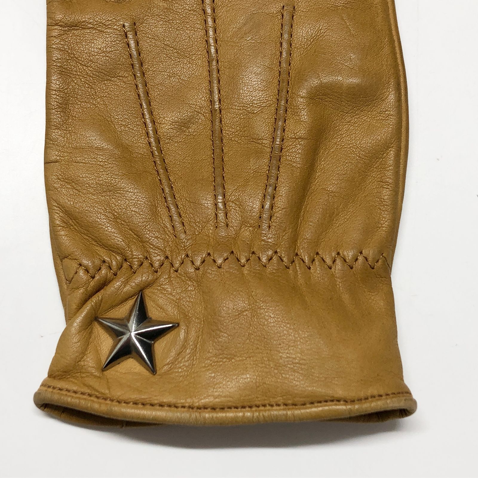 新品未使用 Schott（ショット） ワンスター レザーグローブ L キャメル