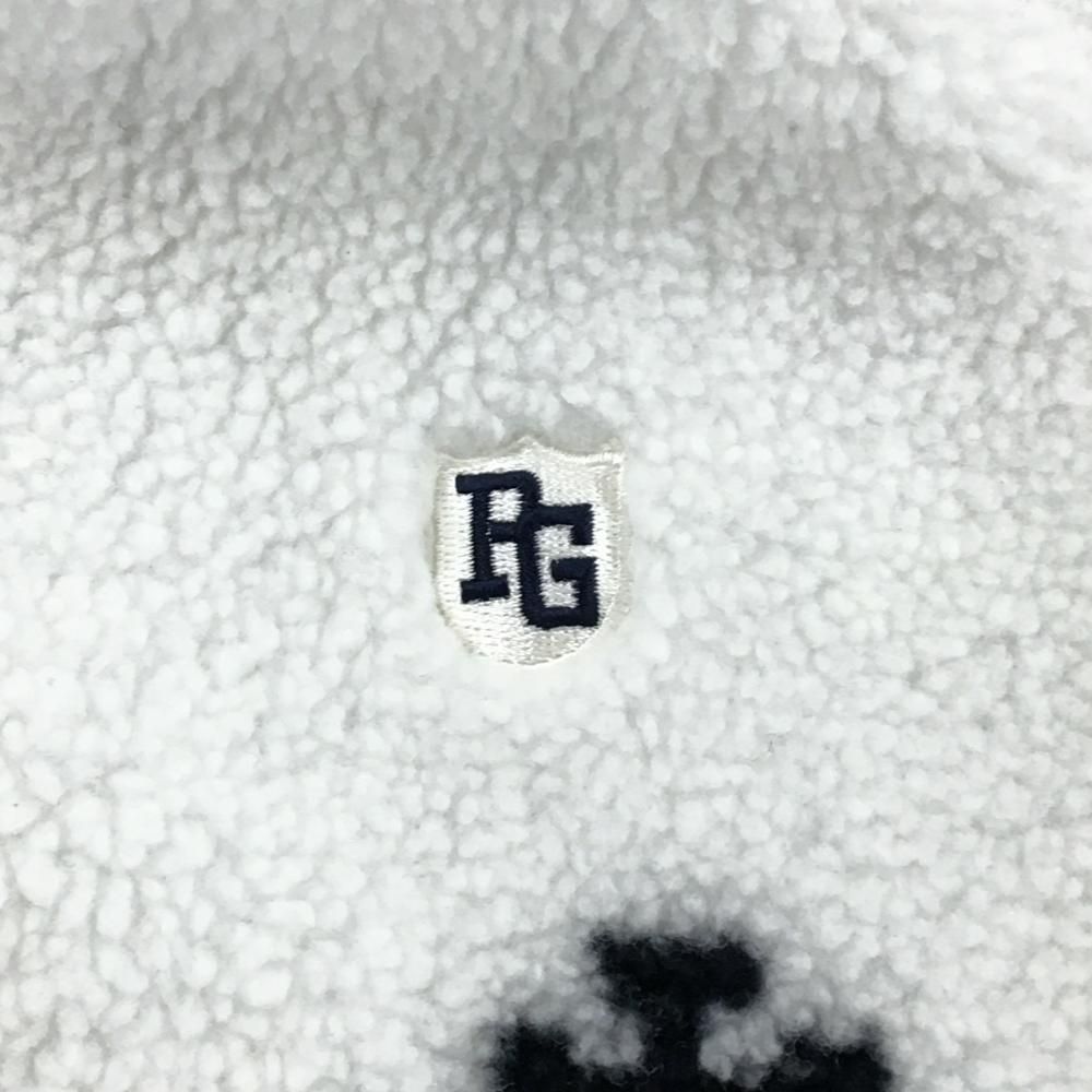 【美品】パーリーゲイツ ボアベスト 白×ダークネイビー 前面下部柄 蓄熱裏地 メンズ 4(M) ゴルフウェア PEARLY GATES 美品】パーリーゲイツ ボアベスト 白×ダークネイビー 前面下部柄 蓄熱