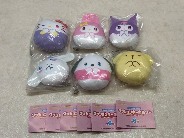 【未使用】サンリオキャラクターズ コロコロキーホルダー 全4種 コンプリート 未開封☆コロコロビレッジ サンリオキャラクターズ クッション