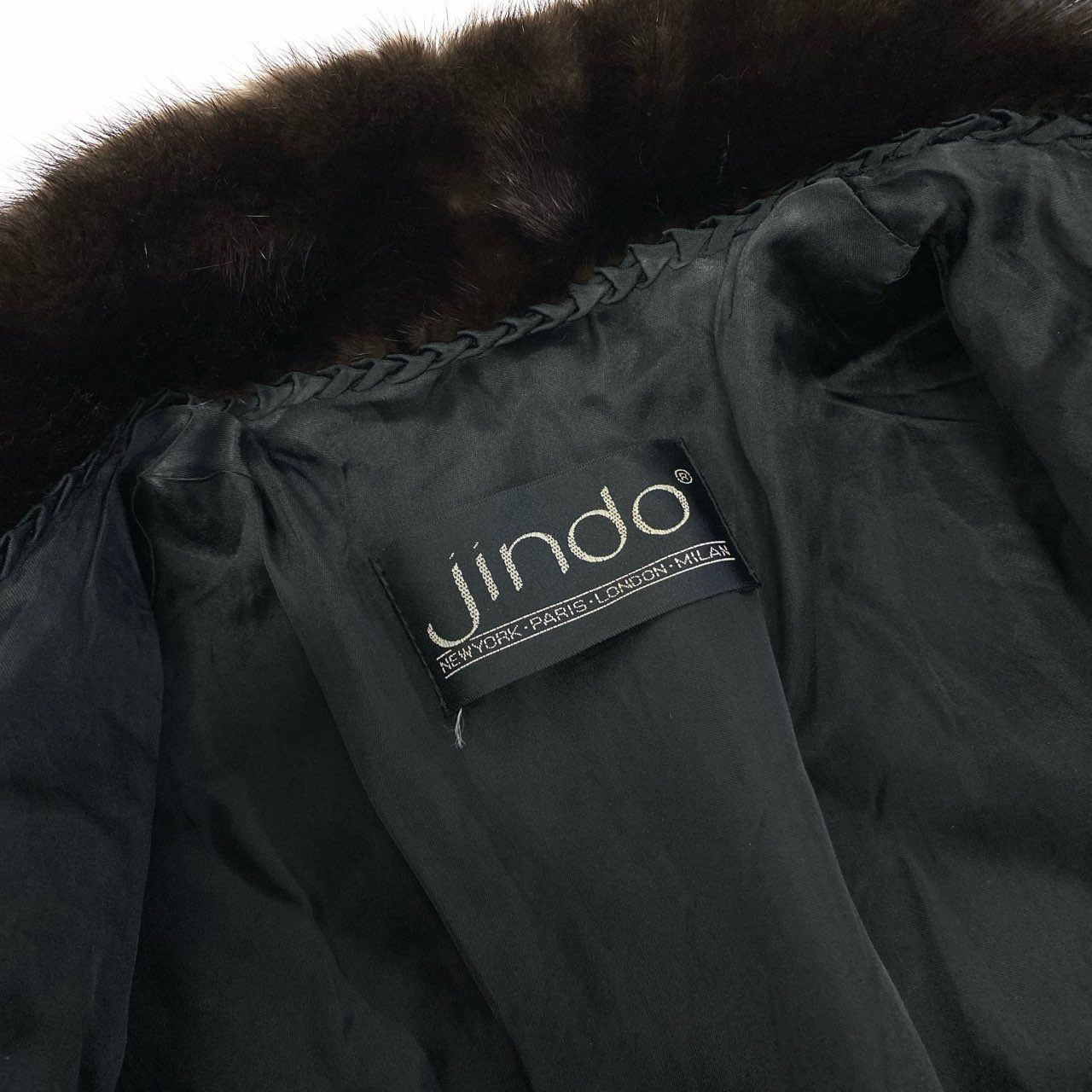 83a14 SAGA MINK サガミンク マホガニーミンク ミンクコート ロング