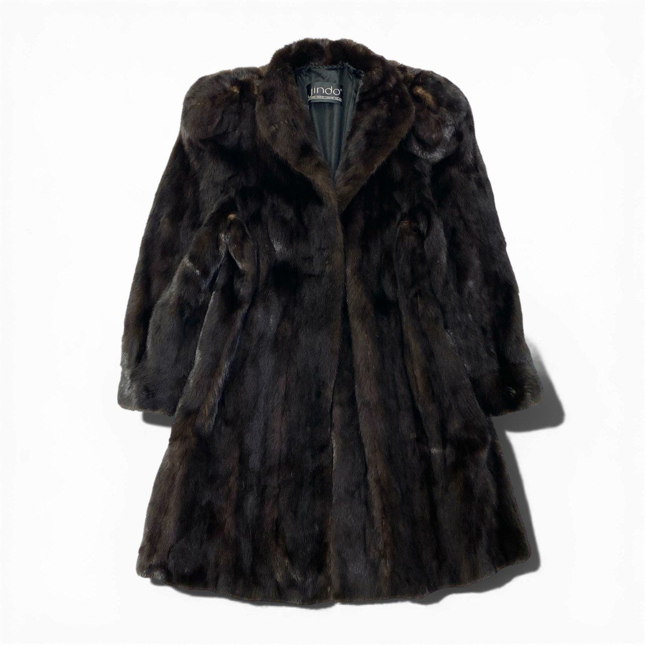 83a14 SAGA MINK サガミンク マホガニーミンク ミンクコート ロング