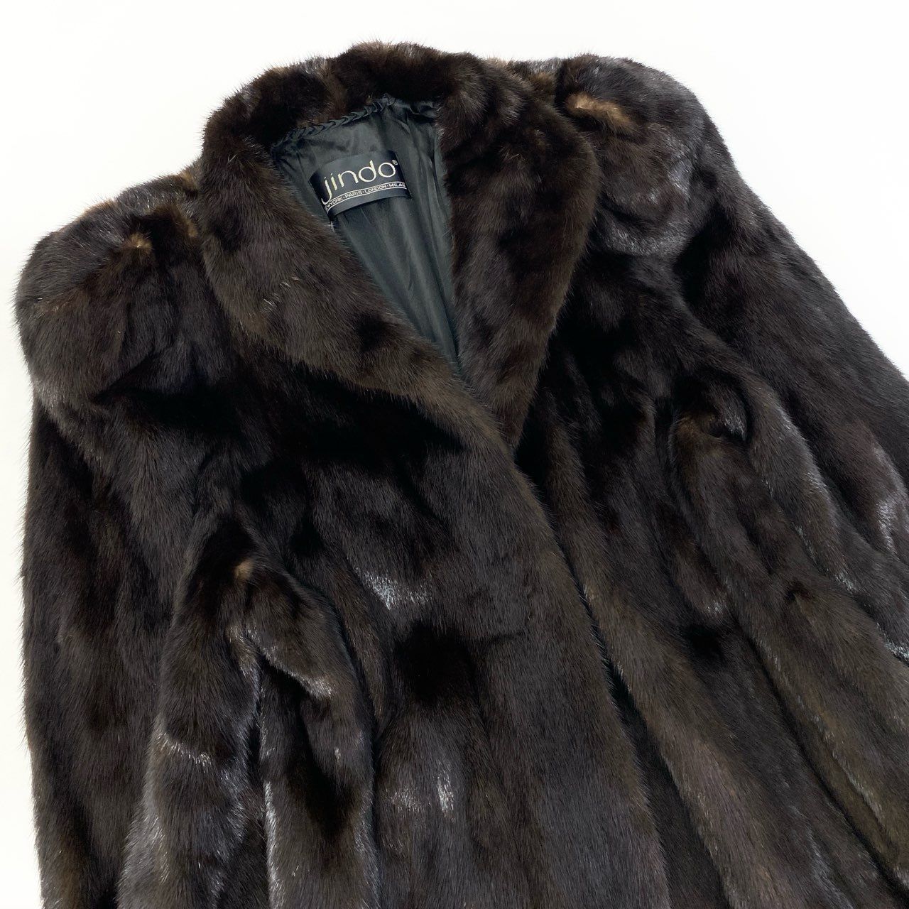 83a14 SAGA MINK サガミンク マホガニーミンク ミンクコート ロング