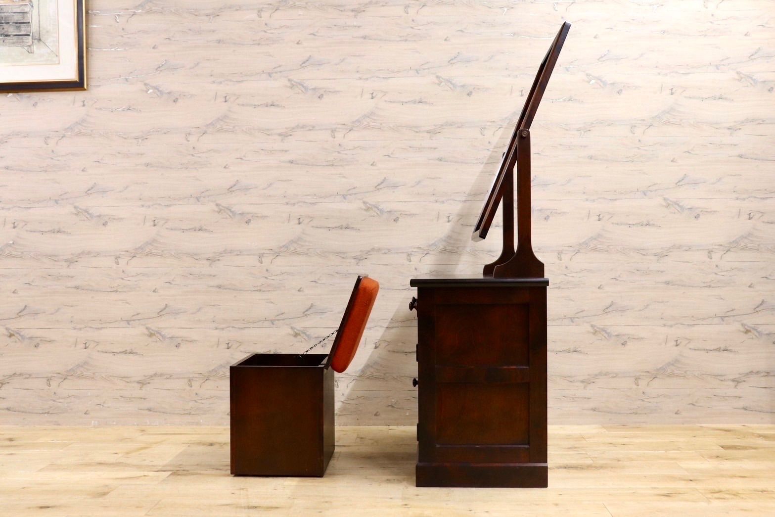 3FK46 北海道民芸家具 ドレッサー スツール 化粧台 和家具 北民 3FK46 北海道民芸家具 ドレッサー スツール 化粧台 和家具 北民 - メルカリ