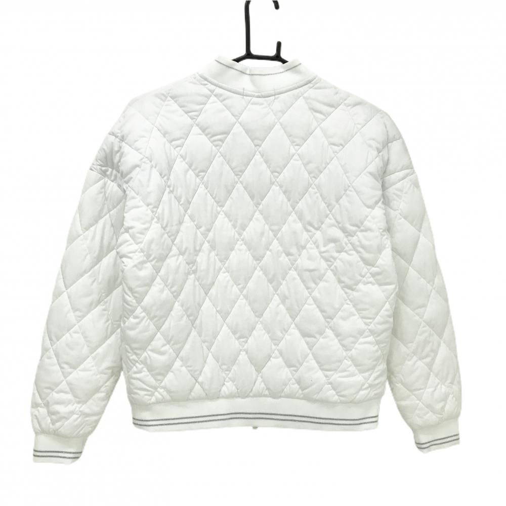 美品】キャロウェイ 中綿ジャケット 白×シルバー キルティング ダブル