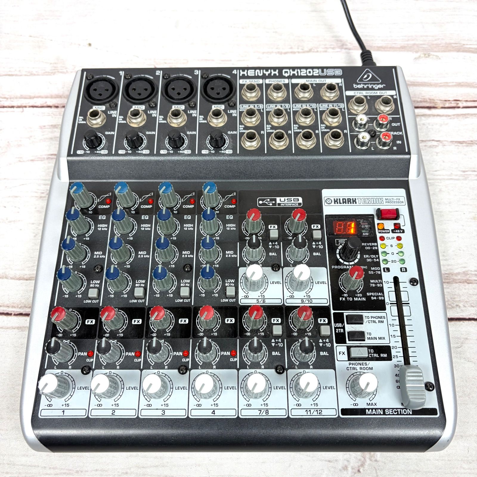 BEHRINGER XENYX QX1202USB ベリンガー インターフェイス エフェクト