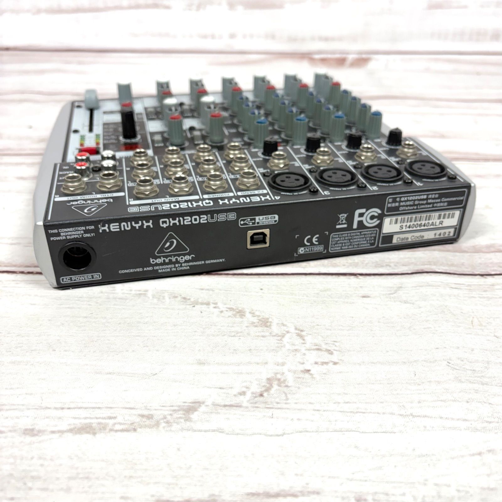 BEHRINGER XENYX QX1202USB ベリンガー インターフェイス エフェクト