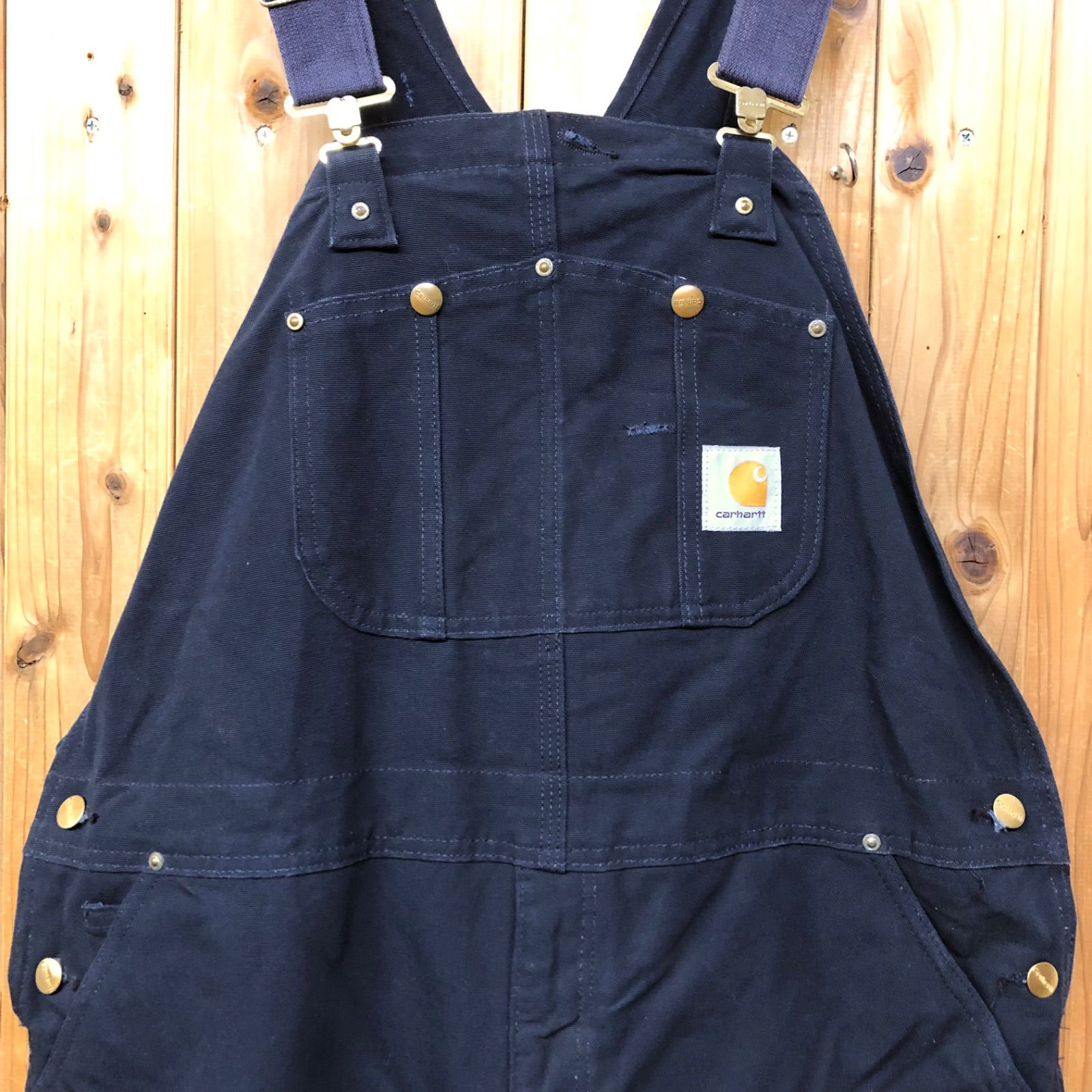 carhartt メンズ W44 x L32 DNY ダックビブオーバーオール つなぎ