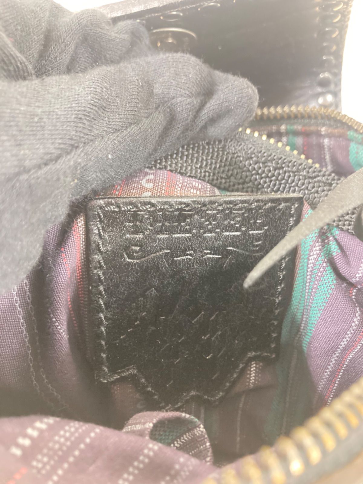 1希少品 廃盤品 ディーゼル DIESEL ショルダーバッグ ブラック レザー