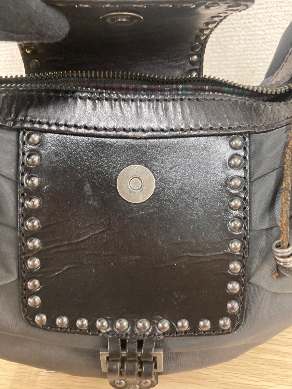 1希少品 廃盤品 ディーゼル DIESEL ショルダーバッグ ブラック レザー