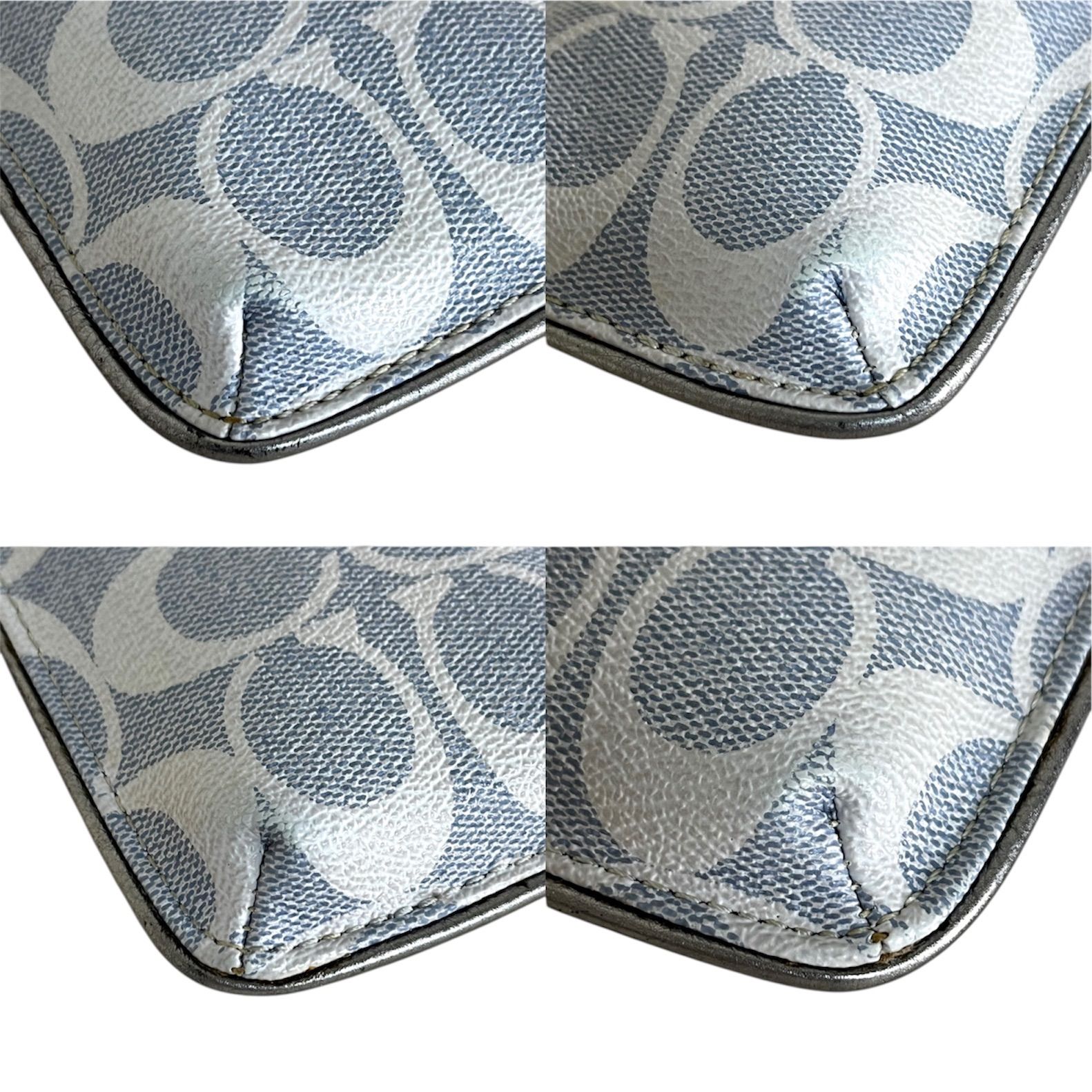 COACH コーチ シグネチャー シガレットケース ポーチ 小物入れ ブルー