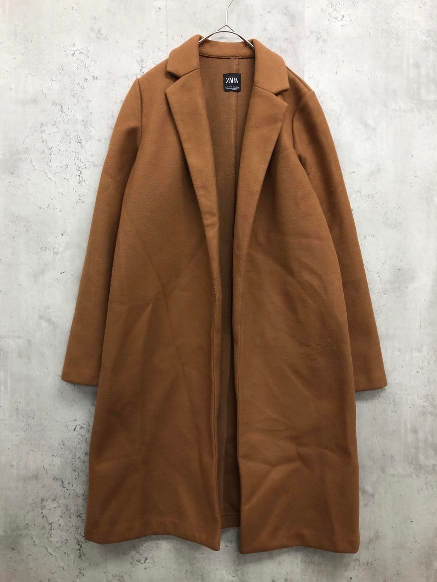 ZARA ザラ 5070/626/756 チェスター コート sizeS/キャメル