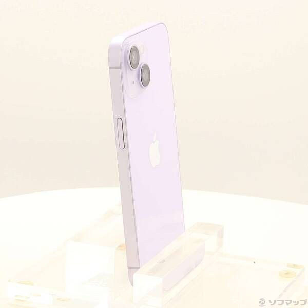 中古品〕 iPhone14 128GB パープル MPUY3J／A SIMフリー【349】 スマホ