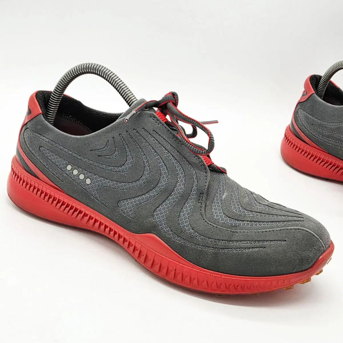 【美品】ECCO ゴルフシューズ グレー/レッド Ecco S OVERDRIVE パフォーマンス ゴルフシューズ グレー (260) - メルカリ
