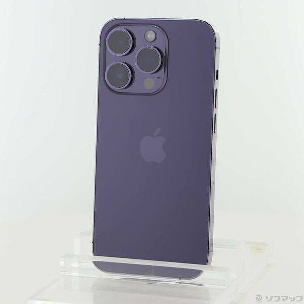 中古品〕 iPhone14 Pro 128GB ディープパープル MQ0F3J／A SIMフリー