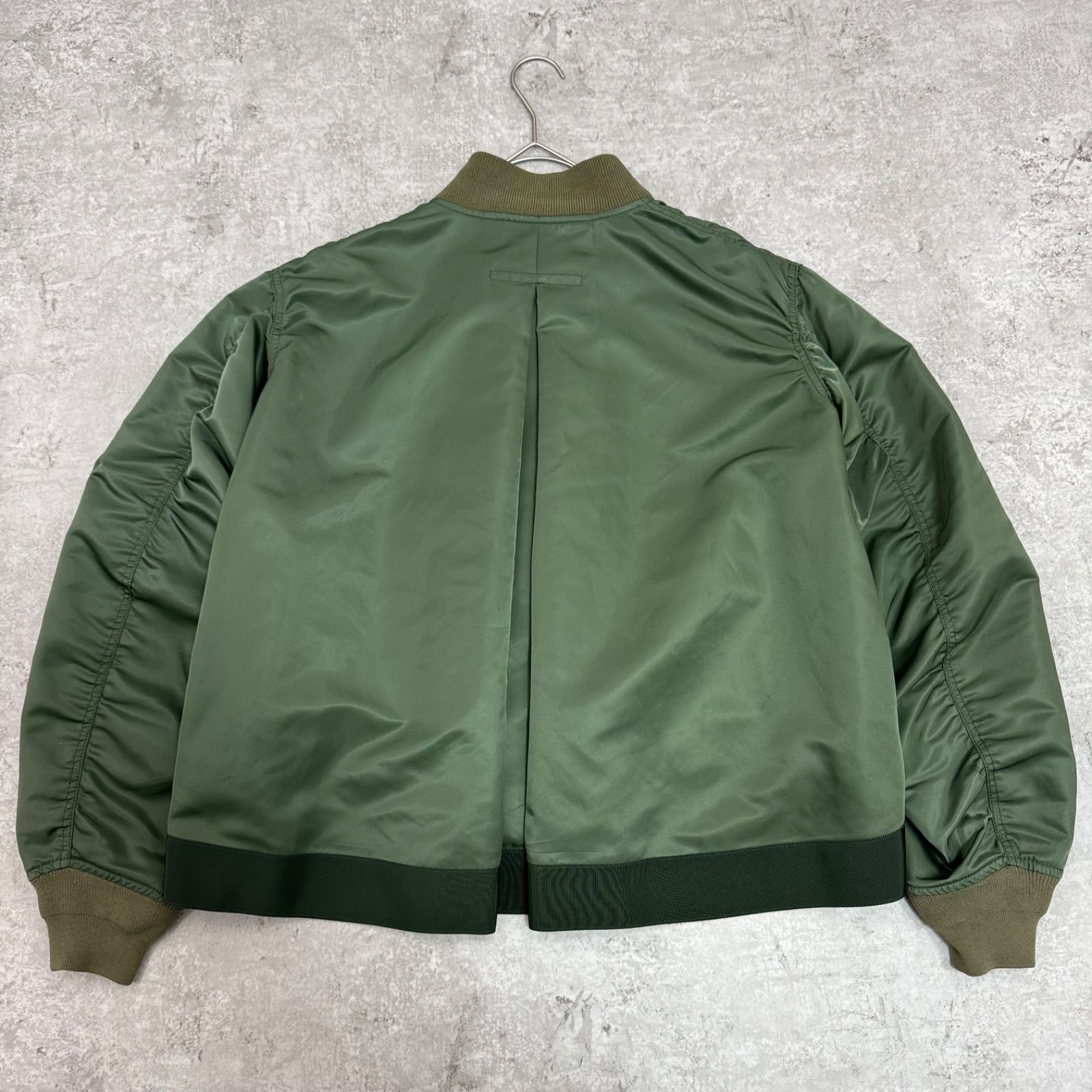 美品】sacai サカイ MA-1 バックフレア バックプリーツ ボンバー