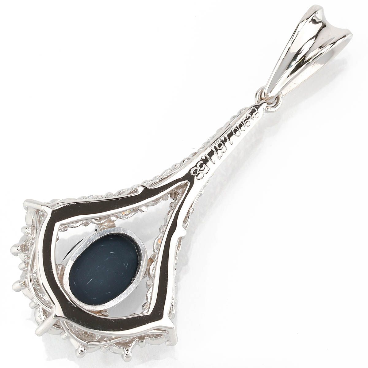 ブラックオパール 1.67ct ダイヤモンド 1.58ct プラチナ Pt900 