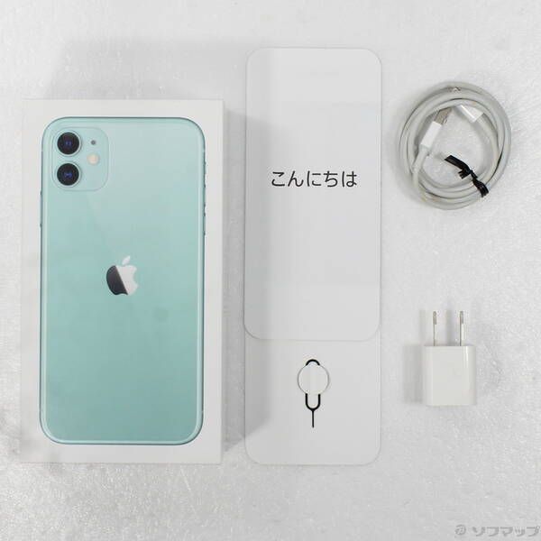 中古品〕 iPhone11 64GB グリーン MWLY2J／A SIMフリー【262】 - メルカリ