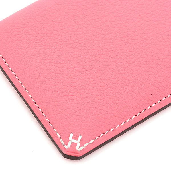 エルメス カードケース Hセリエ ヴォー エヴァーカラー ローズアザレ W刻印(2024年製) ステッチ Sランク【中古】 エルメス カードケース Hセリエ ヴォー エヴァーカラー ローズアザレ W