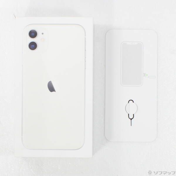 中古品〕 iPhone11 128GB ホワイト MWM22J／A SIMフリー【258】 - メルカリ
