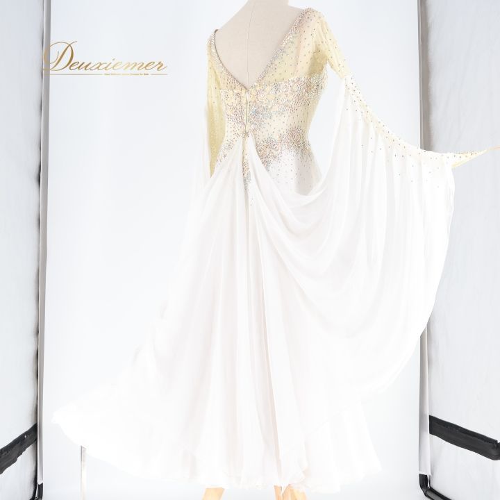 社交ダンス 衣装 白樺ドレス スタンダードドレス ワンピース ドレス