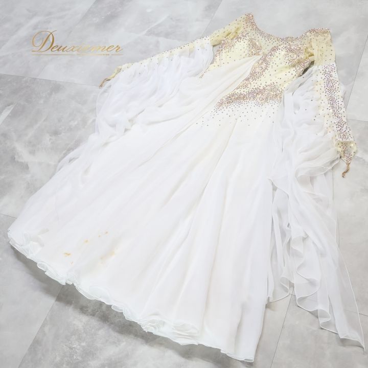 社交ダンス 衣装 白樺ドレス スタンダードドレス ワンピース ドレス