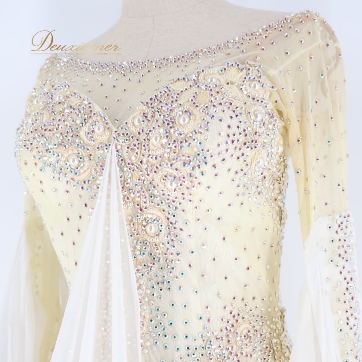 社交ダンス 衣装 白樺ドレス スタンダードドレス ワンピース ドレス