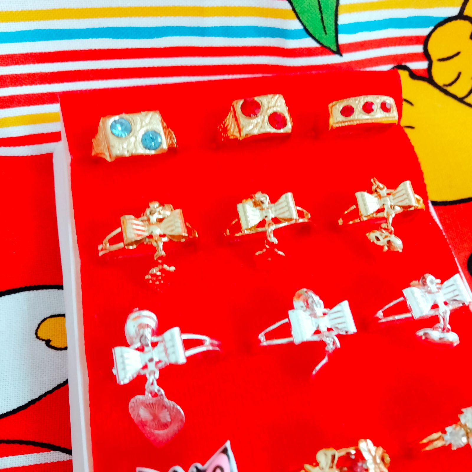 昭和レトロ　当てくじ　アクセサリーセット　指輪 昭和レトロ 当てくじ アクセサリーセット 指輪