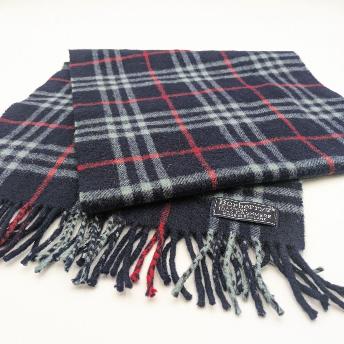 BURBERRY バーバリー マフラー ノバチェック カシミヤ 5737 - メルカリ