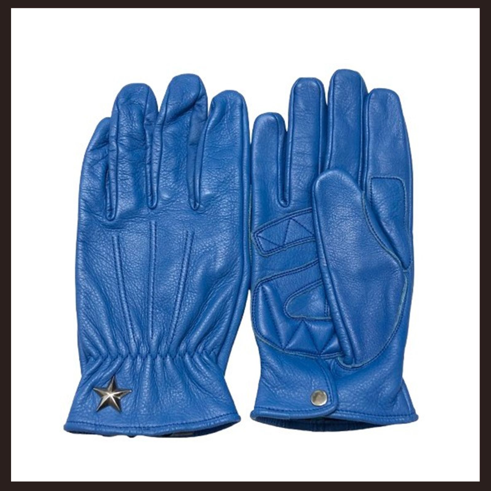 新品未使用 Schott（ショット） ワンスター レザーグローブ L ブルー