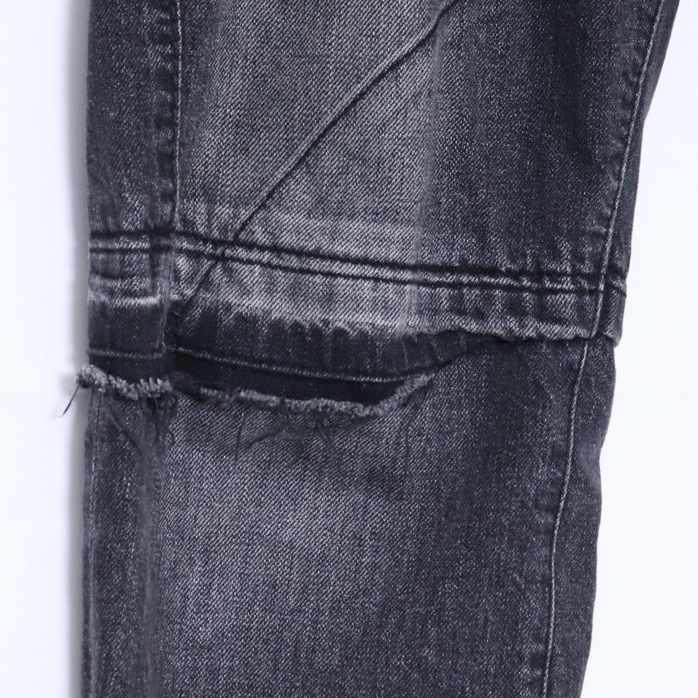SACAI DAMAGE DENIM PANTS サイズ2 ブラック 18-01738M - メルカリ