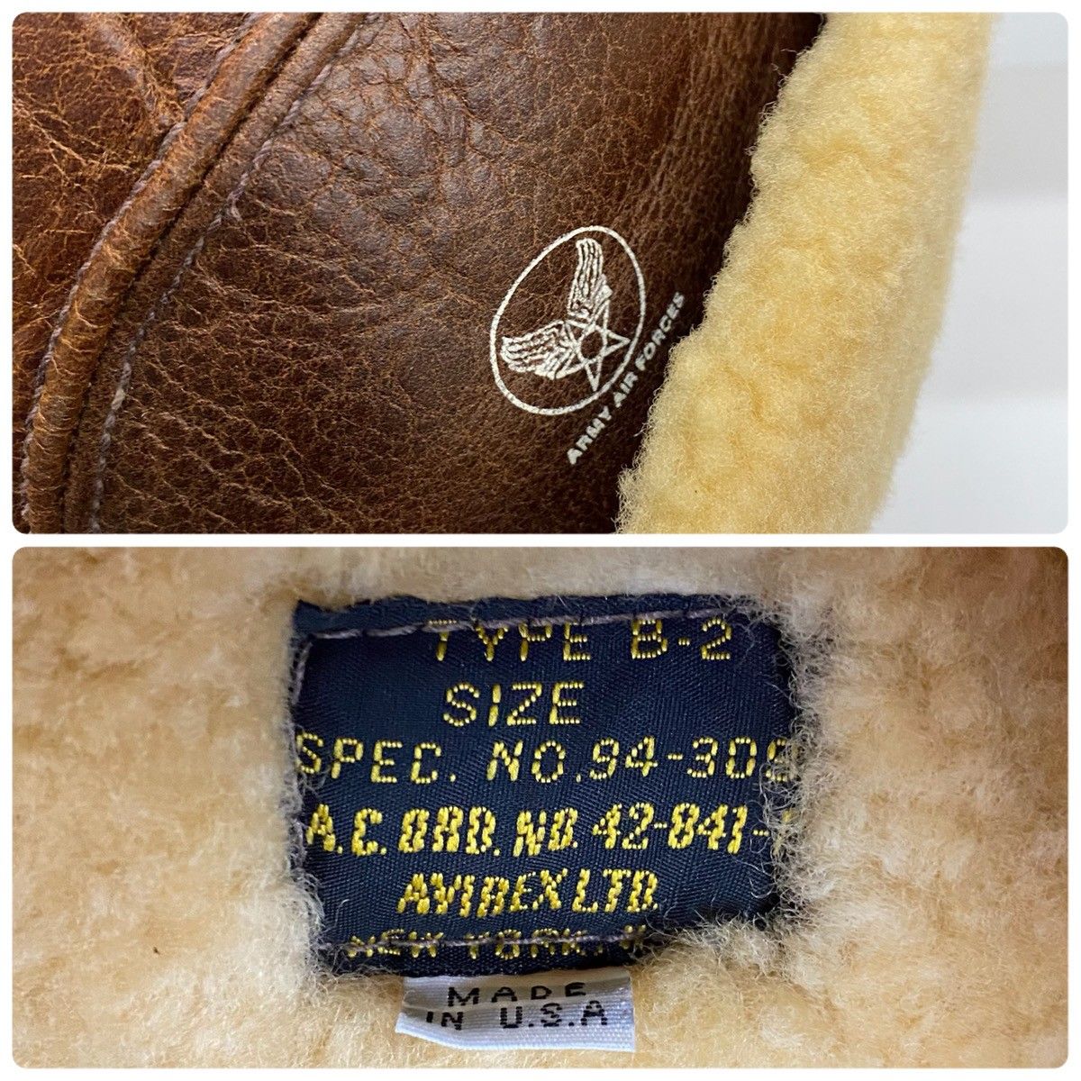 アヴィレックス AVIREX TYPE B-2 CAP ムートン フライト キャップ USA 
