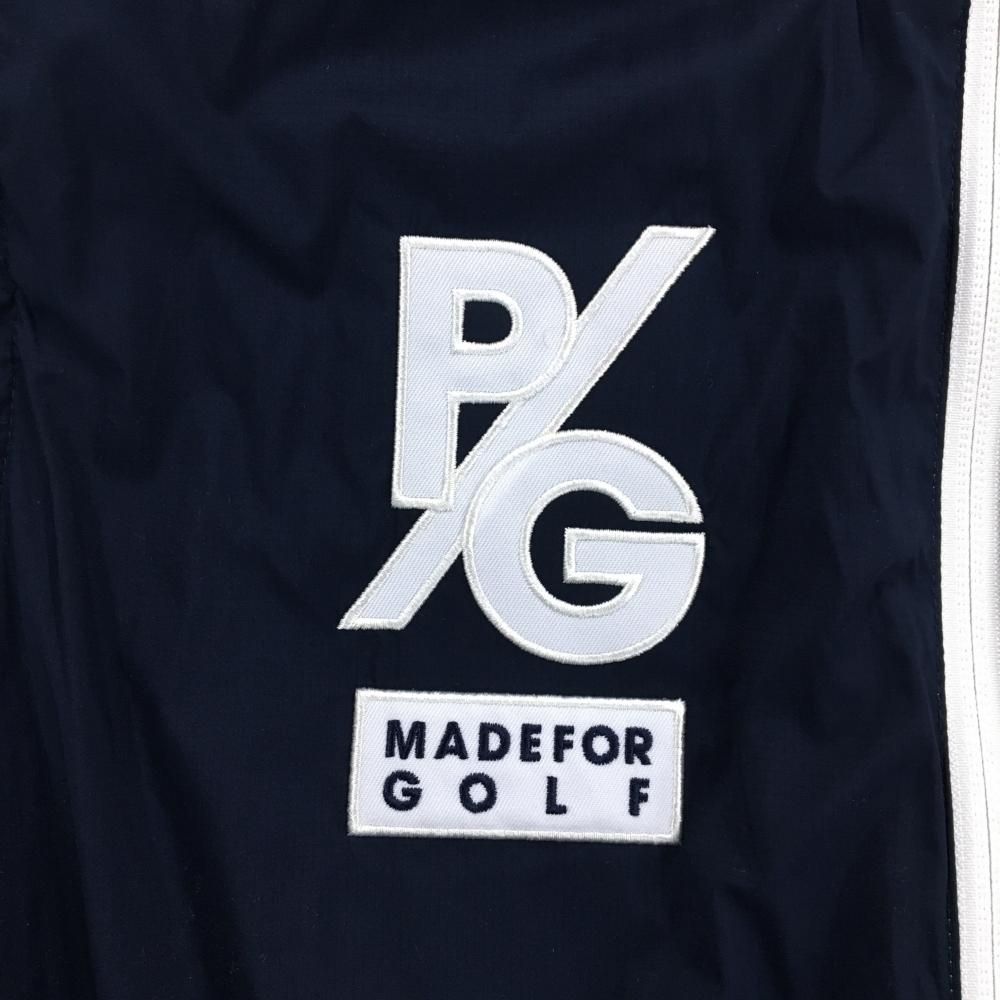 パーリーゲイツ 4WAY中綿リバーシブルジャケット ネイビー 裏白 袖着脱