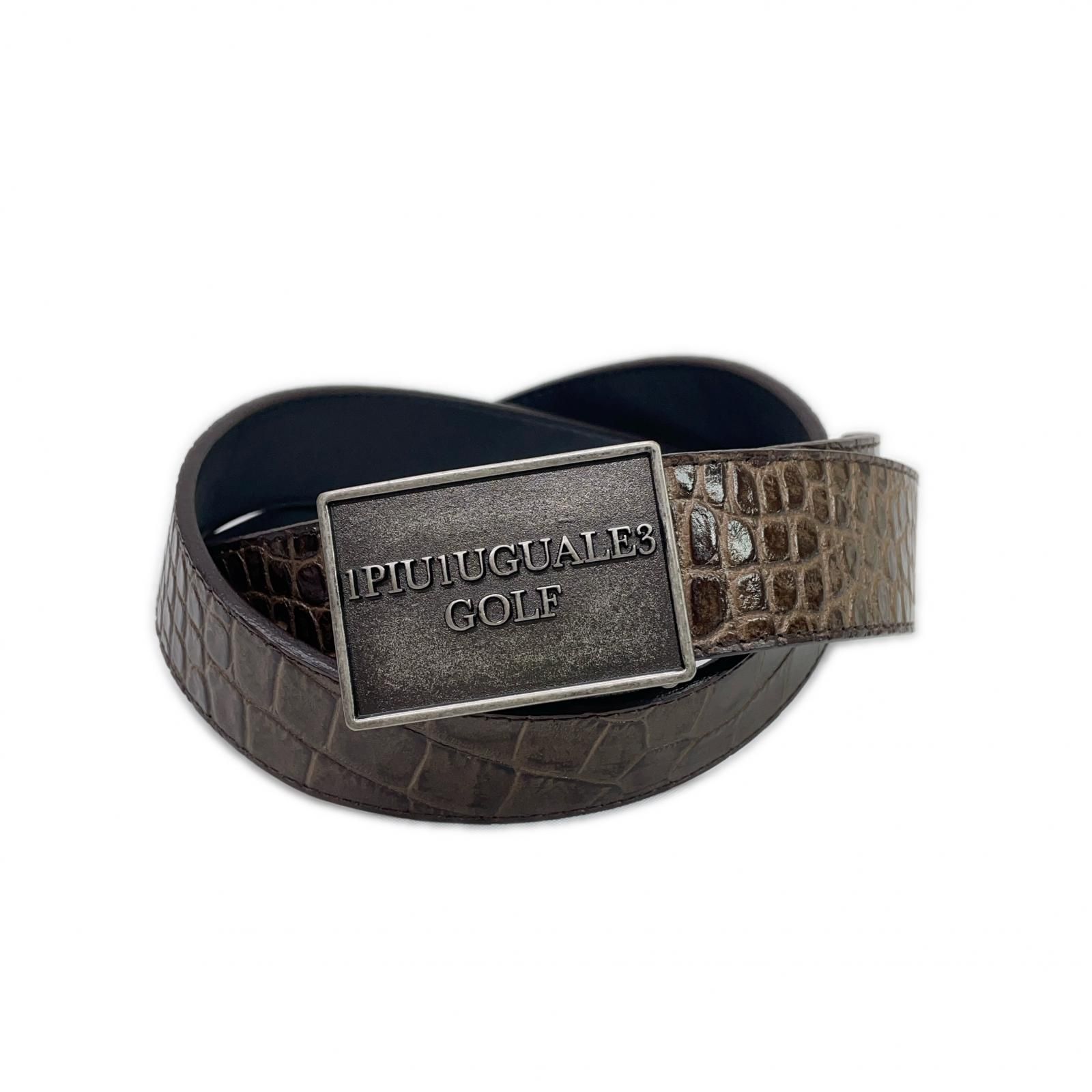 中古 ウノピュウノウグァーレトレ 1piu1uguale3 ベルト 茶 ブラウン