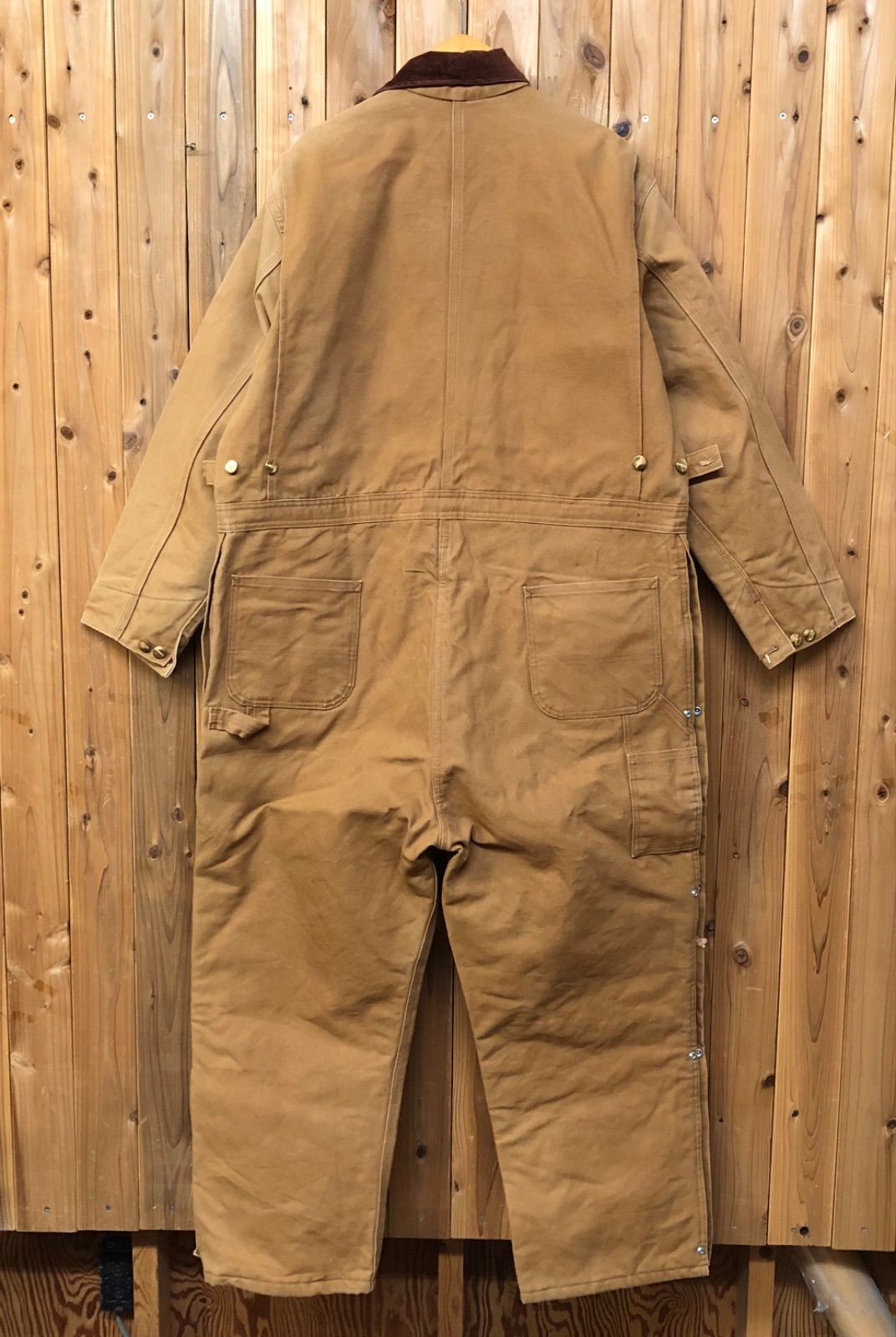 carhartt メキシコ製 X01 BRN ダック地 オールインワン つなぎ