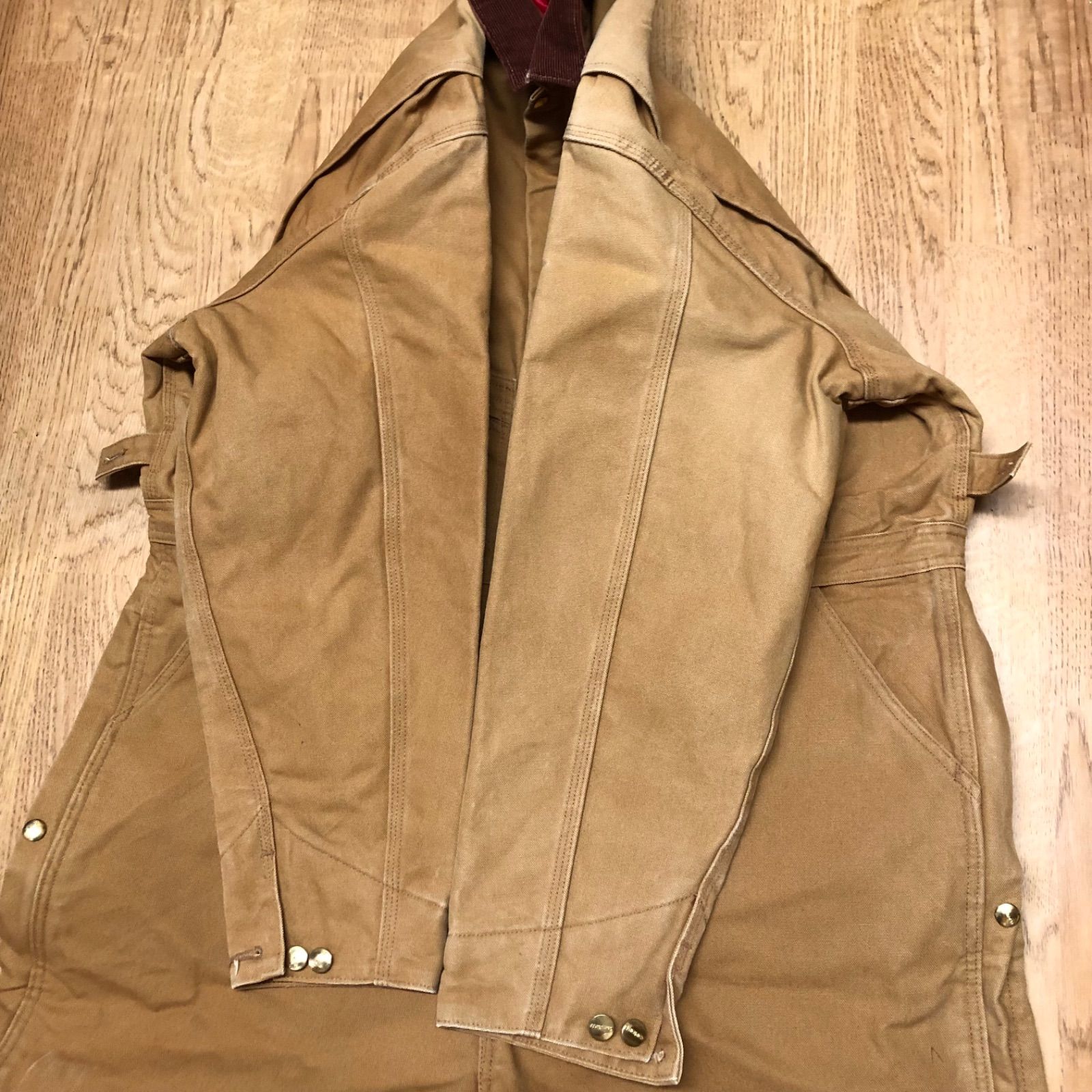 carhartt メキシコ製 X01 BRN ダック地 オールインワン つなぎ