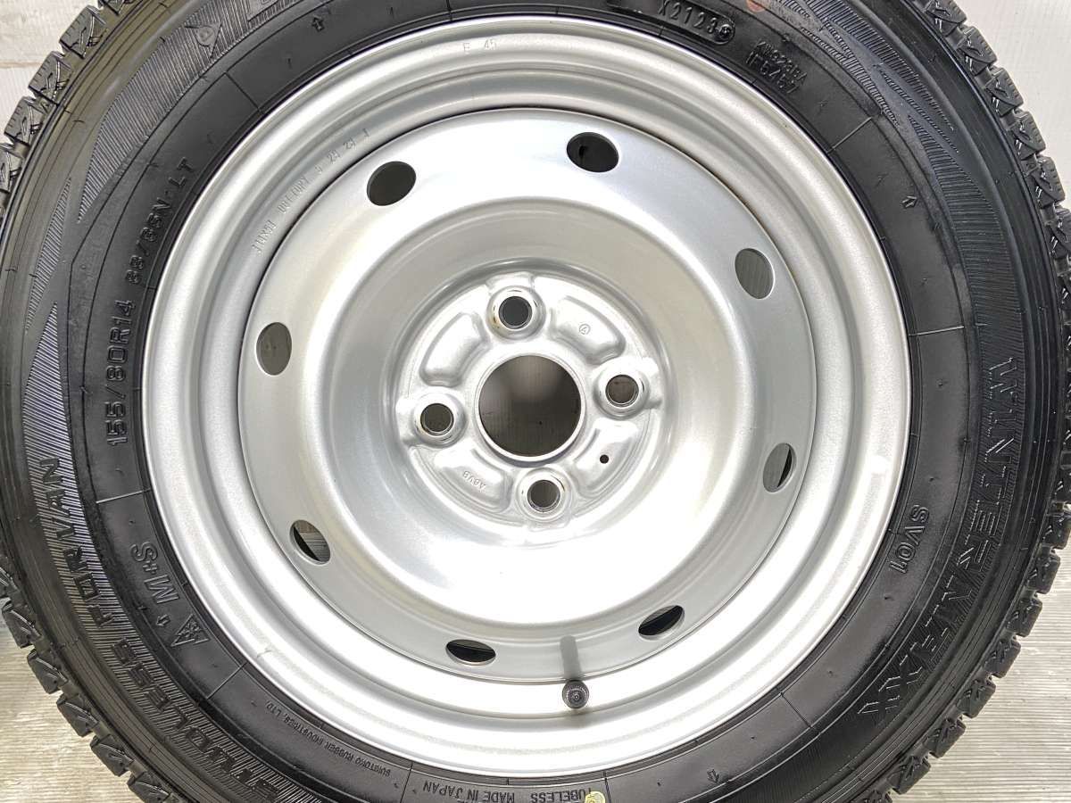 155/80R14 88/86LT ダンロップ ウィンターマックス SV01 TOPY E45 14x5
