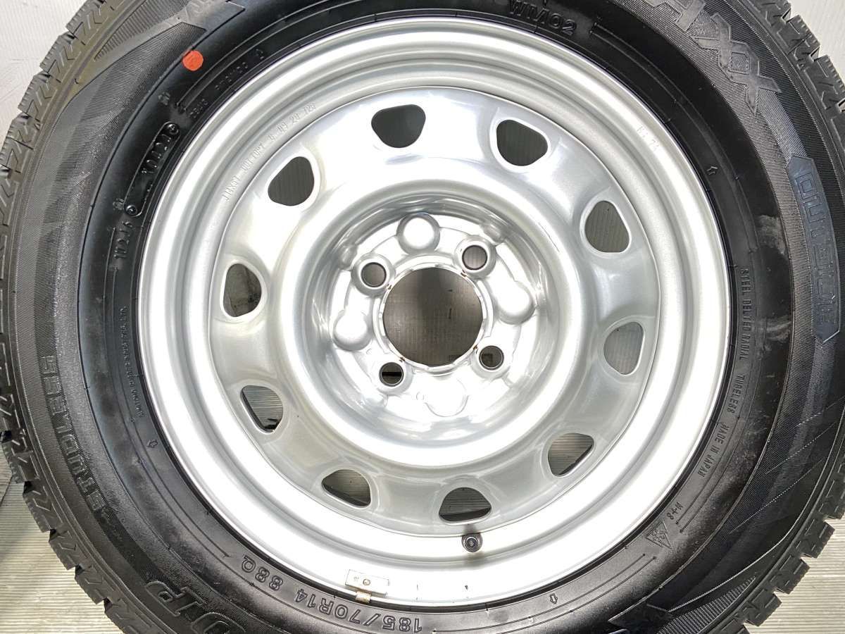 185/70R14 ダンロップ ウィンターマックス WM02 TOPY M4 7A 14x5.0 100