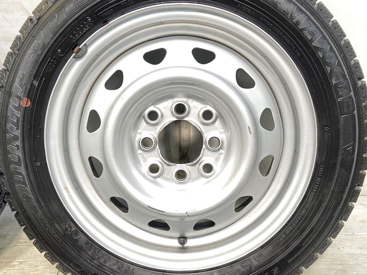 155/65R14 ダンロップ ウィンターマックス 03 MN 14x4.5 100/114.3-4穴