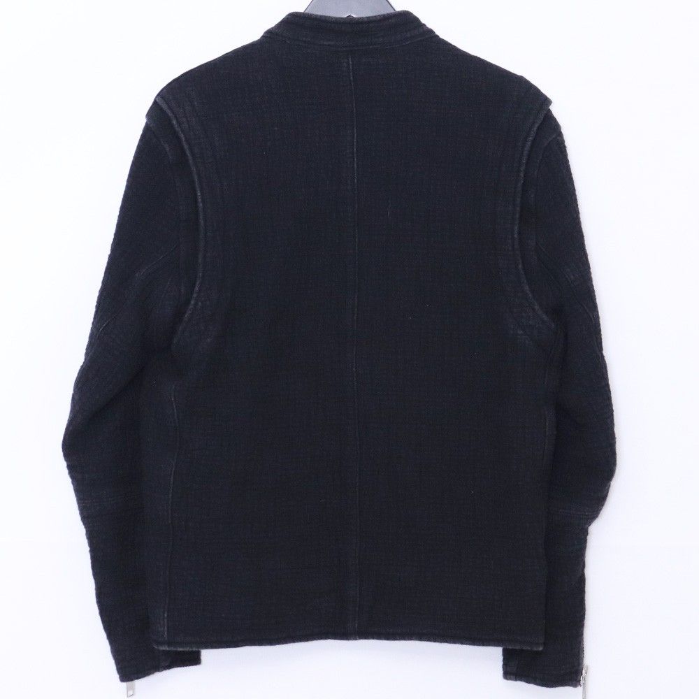 Porter Classic 刺し子ライダースジャケット ブラック PORTER CLASSIC(ポータークラシック) PC RIDERS JACKET W/LOVE & PEACE