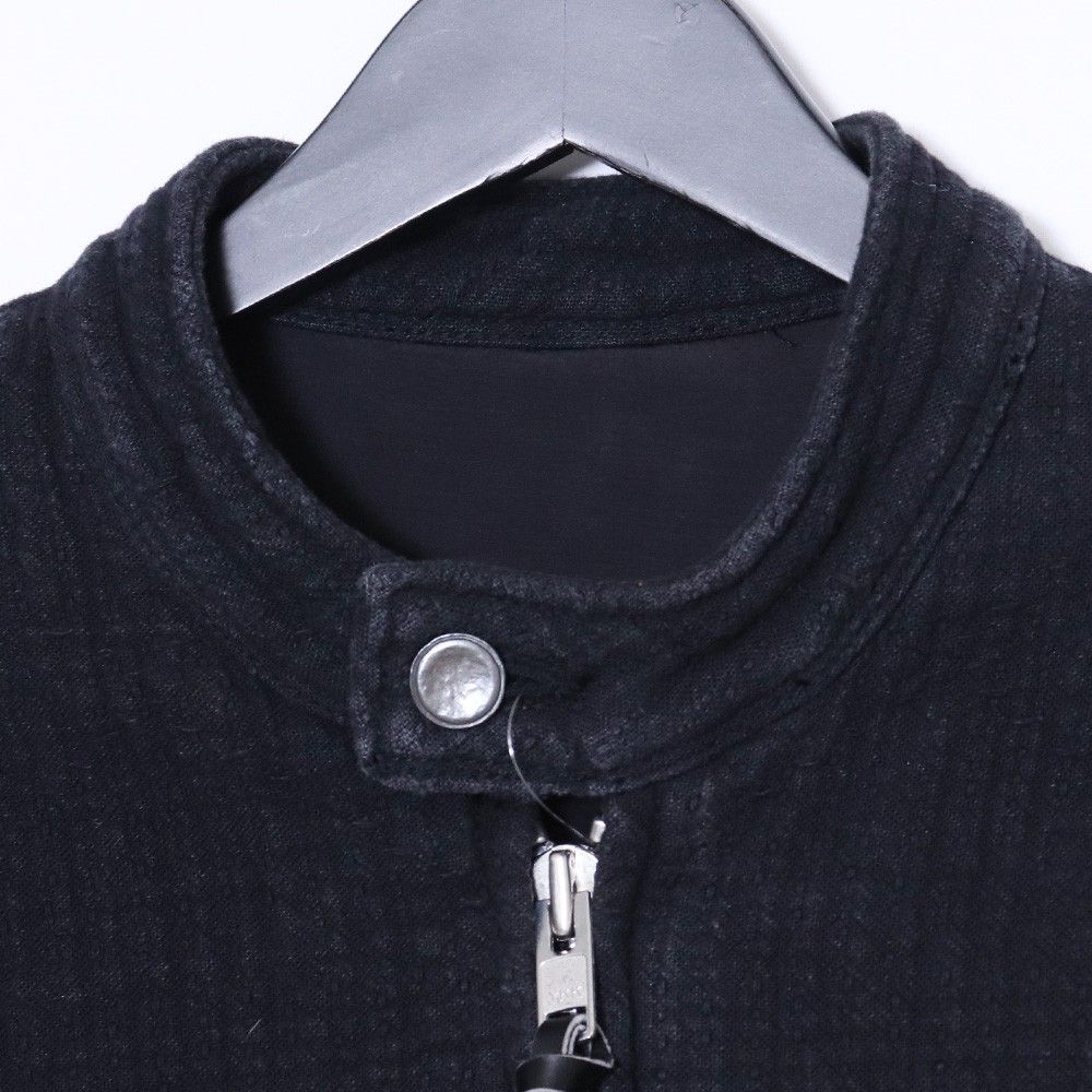 Porter Classic 刺し子ライダースジャケット ブラック PORTER CLASSIC(ポータークラシック) PC RIDERS JACKET W/LOVE & PEACE