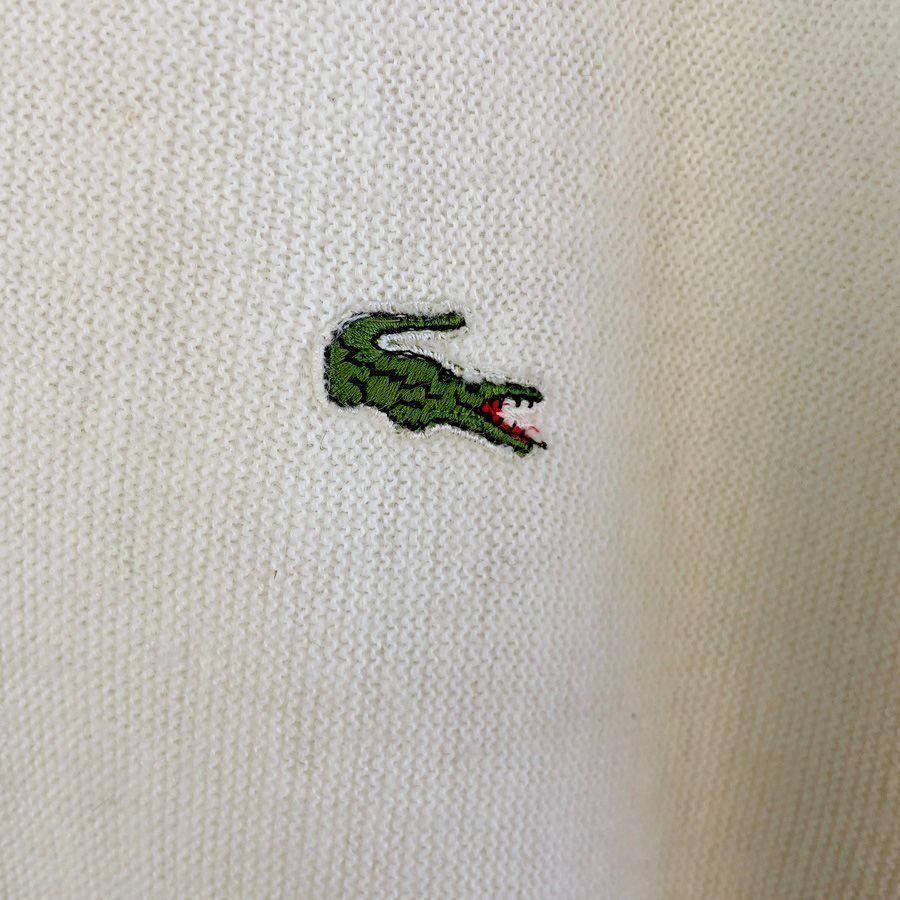 70s糸巻きタグ！アイゾッドラコステIzod Lacosteニットカーディガン 