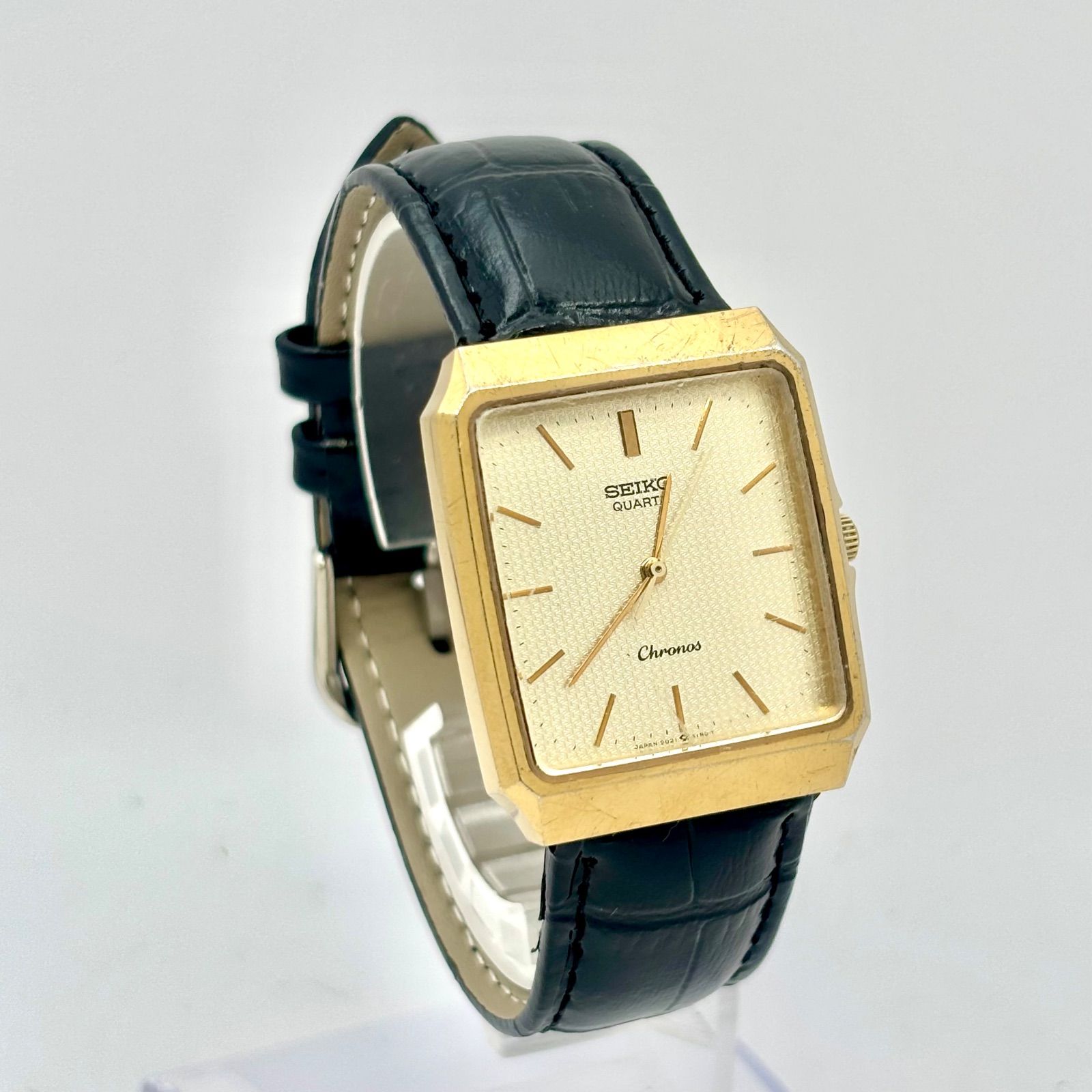 メンズ 稼働 新品電池 新品ベルト】SEIKO 9021-5150 腕時計 金 2026年