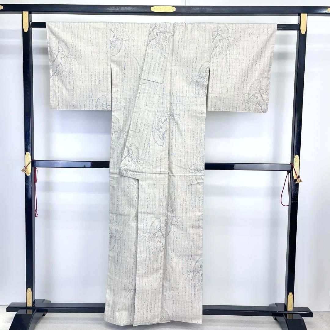 本場大島紬 白大島 カタス7マルキ 柳の木 灰白色 K-4092 - メルカリ