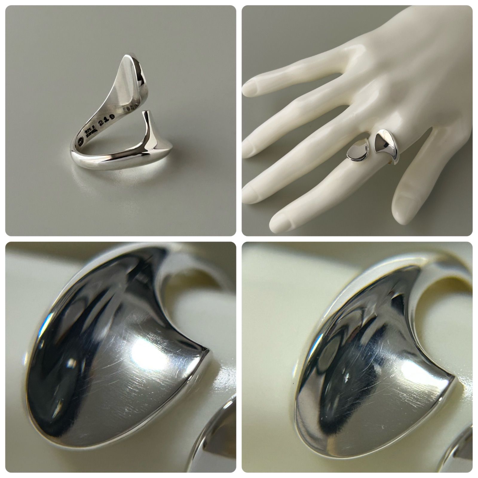 ジョージジェンセン リング 指輪 219 AG925 ヴィンテージ 約11.5号