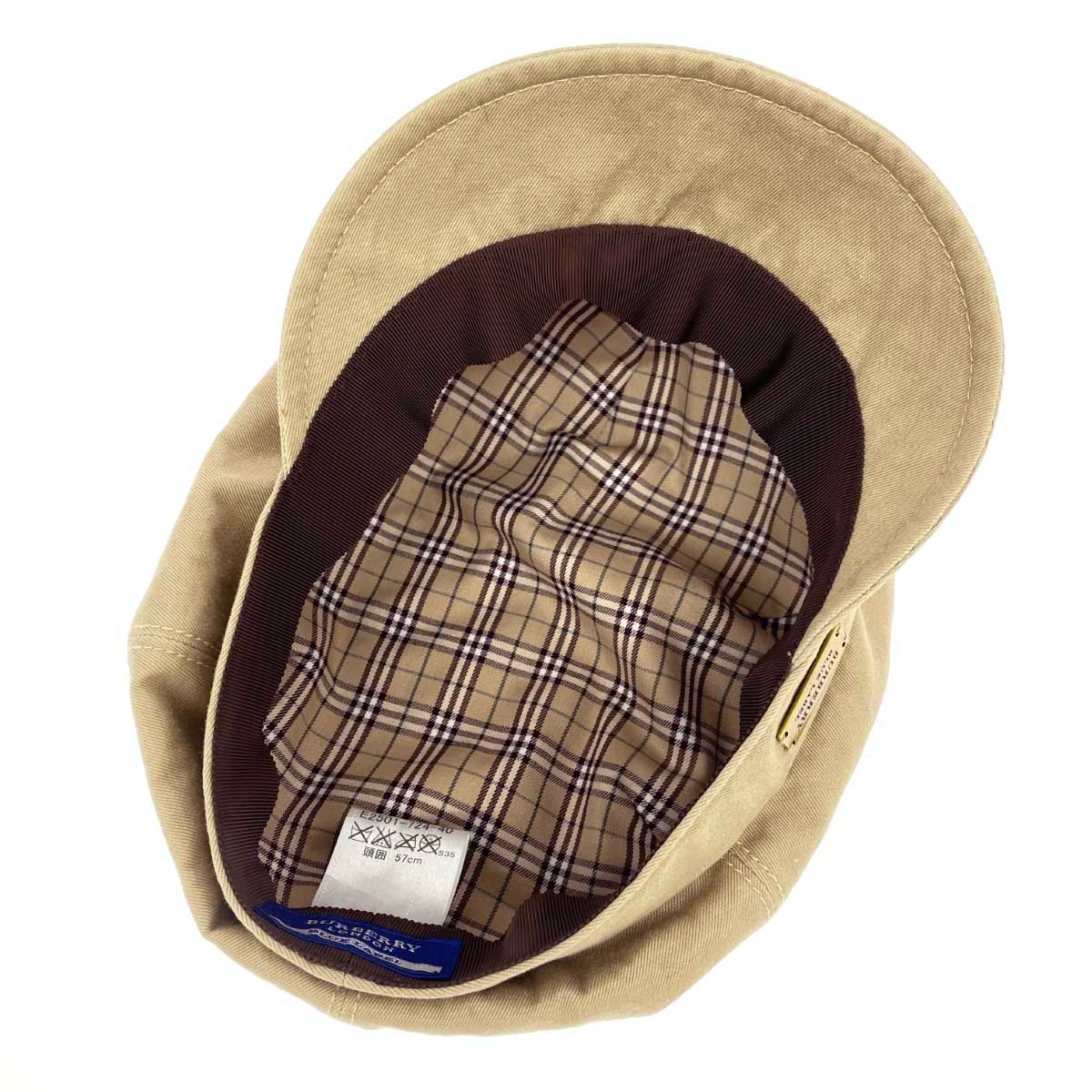 バーバリー ブルーレーベル キャスケット BURBERRY BLUE LABEL バーバリーブルーレーベル キャスケット 表記