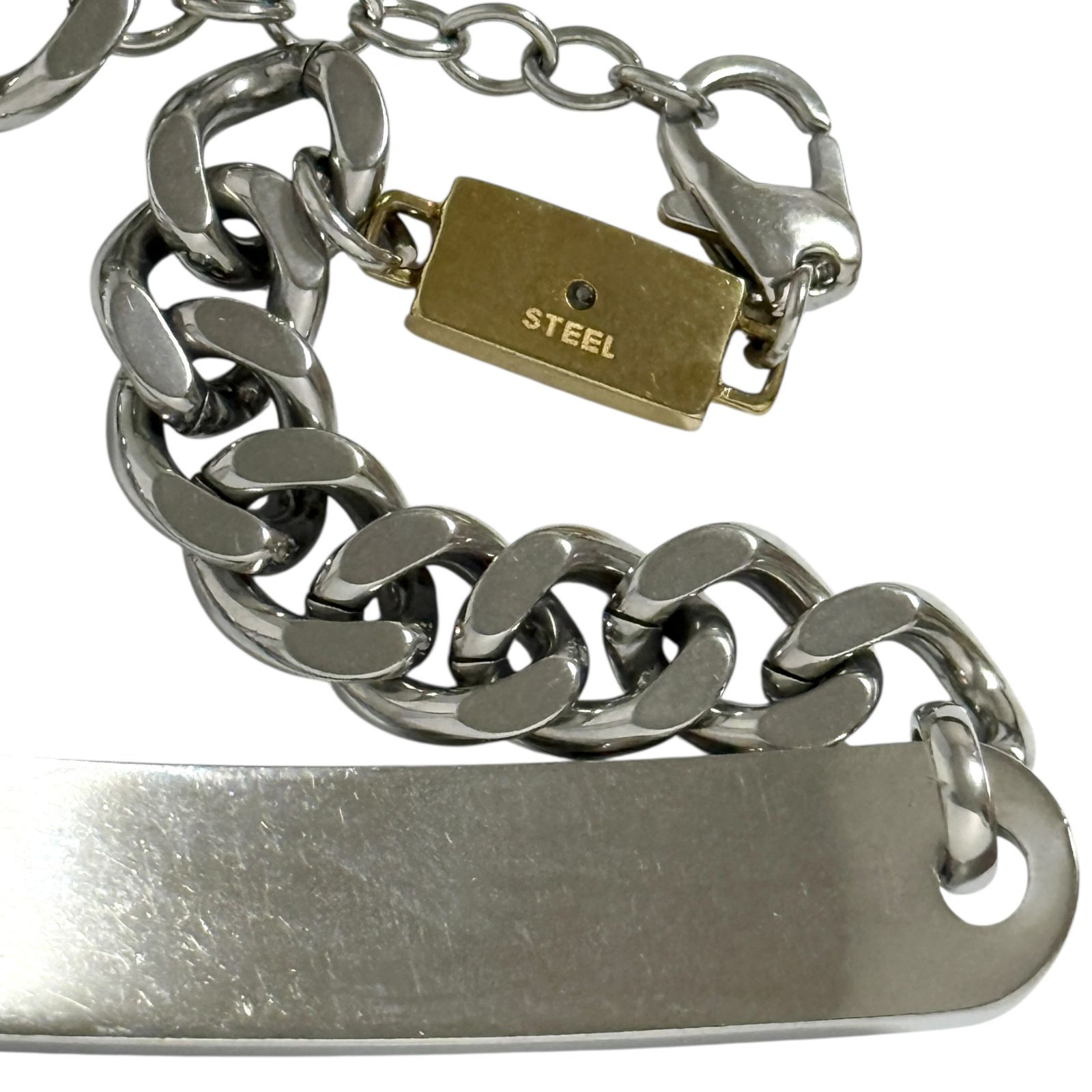 ディーゼル メンズ ID チェーン プレート ブレスレット STACKABLES