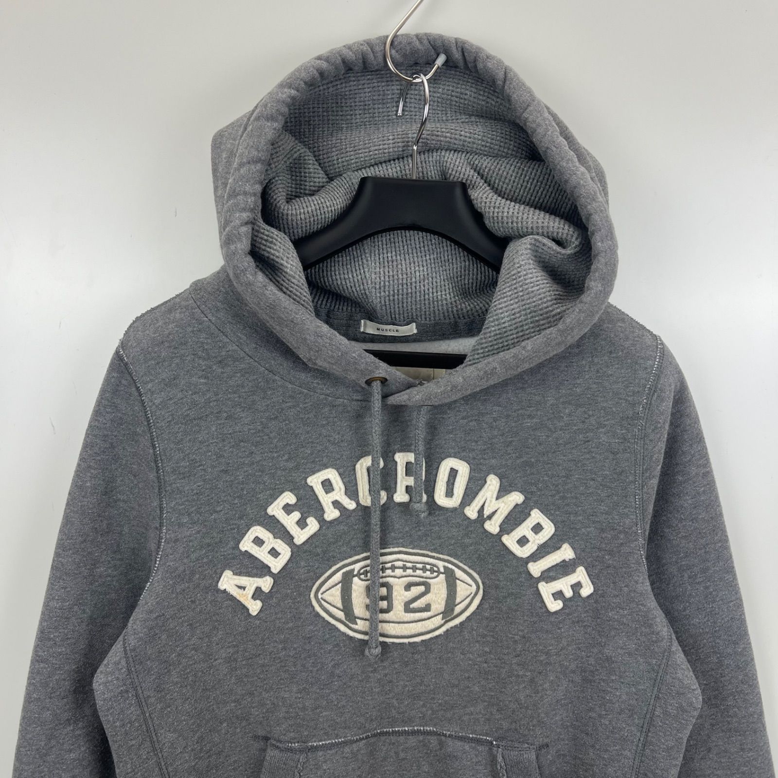 ABERCROMBIE&FITCH 00s y2k archive sweat logo hoodie L アバクロ